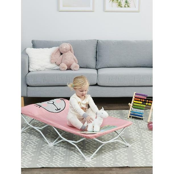 My Cot Portable Foldable Toddler Kids Bed Includes Fitted Sheet Pink My Cot Portable Foldable Toddler Kids Bed Includes Fitted Sheet Pink
